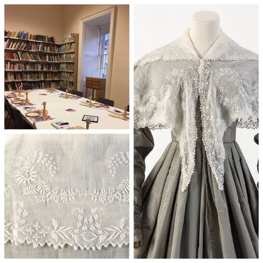 white work undertaken on traditional garments