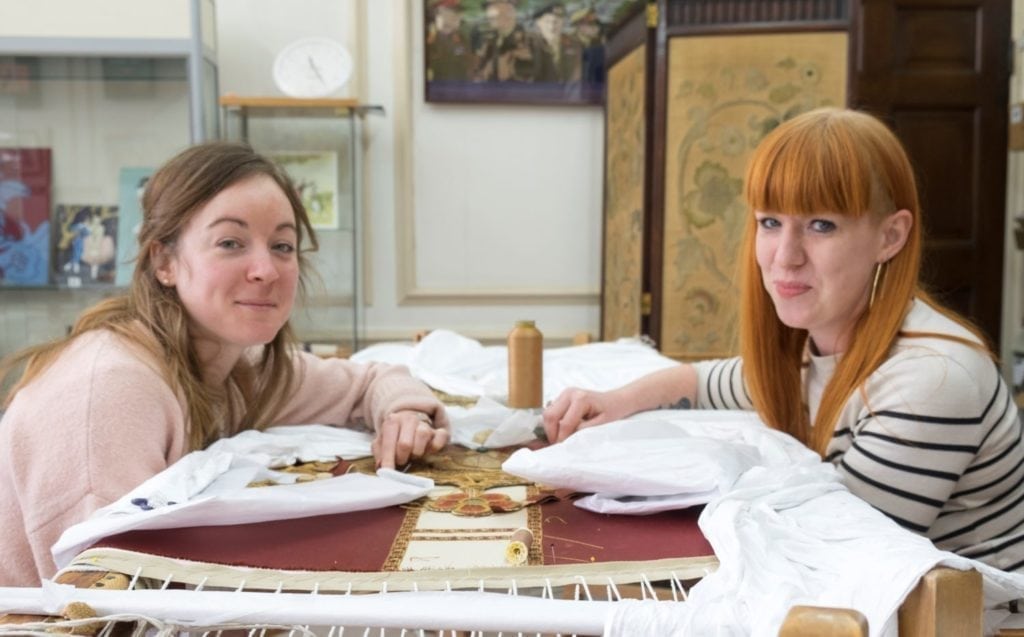 become a volunteer at the royal school of needlework