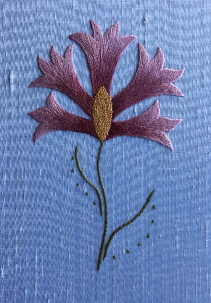 floral silk shading is commonly seen on on eof silk shading courses