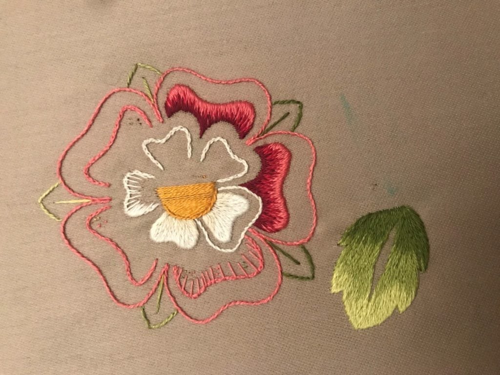 tudor rose being made by an rsn student