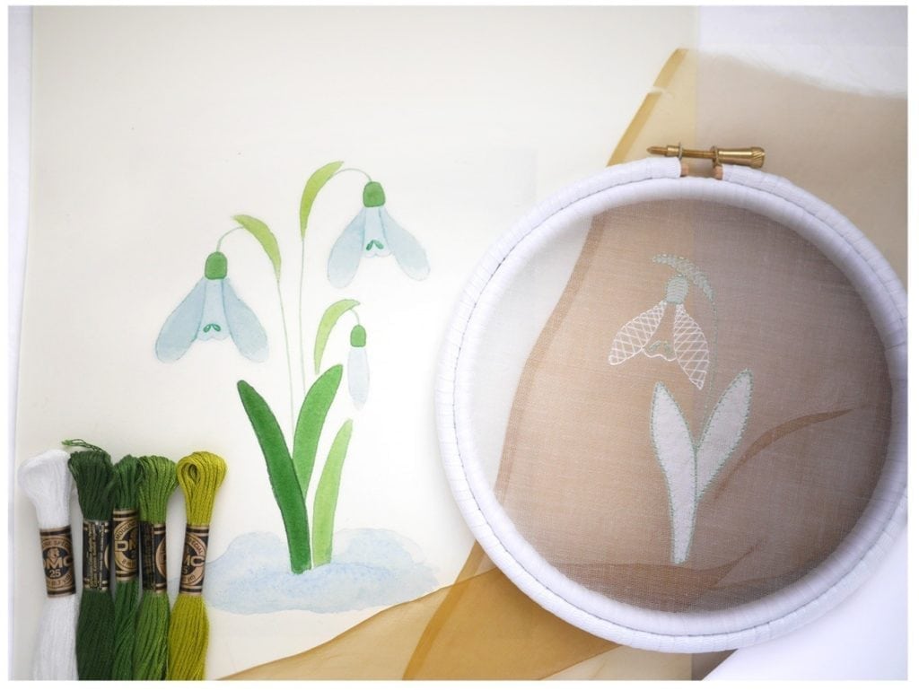 white work snow drop
