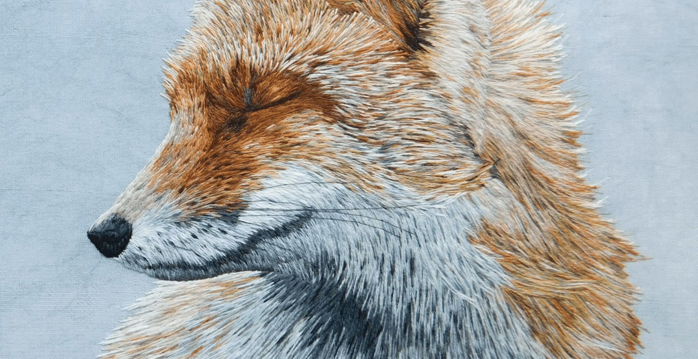 Silk shading fox by Zinaida Kazban on our advanced silk shading course